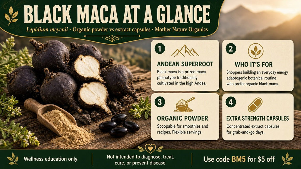 Organic Black Maca Powder vs Extract Capsules: Which Fits Your Routine?
