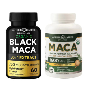 Black Maca + Tri-Color Maca Capsules Bundle
