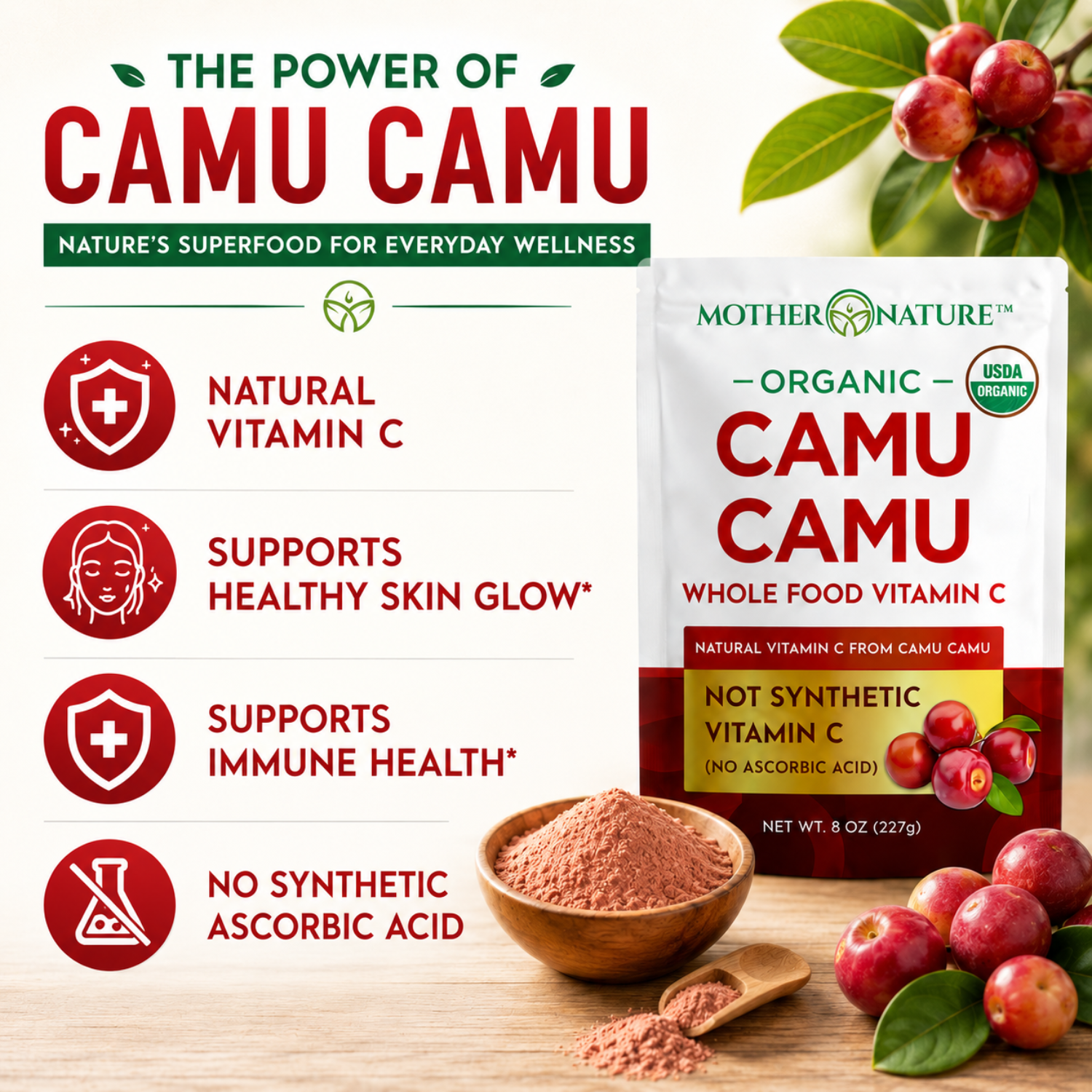 Organic Camu Camu Powder 8oz