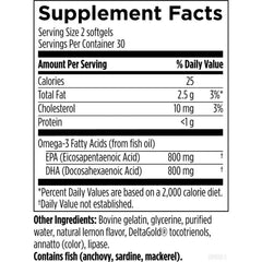 Fish oil high potency omega-3 EPA DHA product photo | Mother Nature Organics