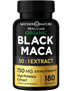 Organic black maca capsules