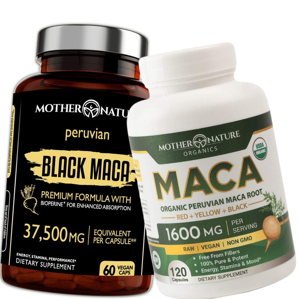 Powerful Maca Blend black maca + tricolor bundle — Mother Nature Organics