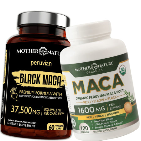 Powerful Maca Blend Bundle | Black Maca + Tricolor Maca