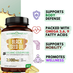 Black Seed Oil Capsules 2,000mg (Softgel)