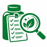 Icon: quality checklist with magnifying glass