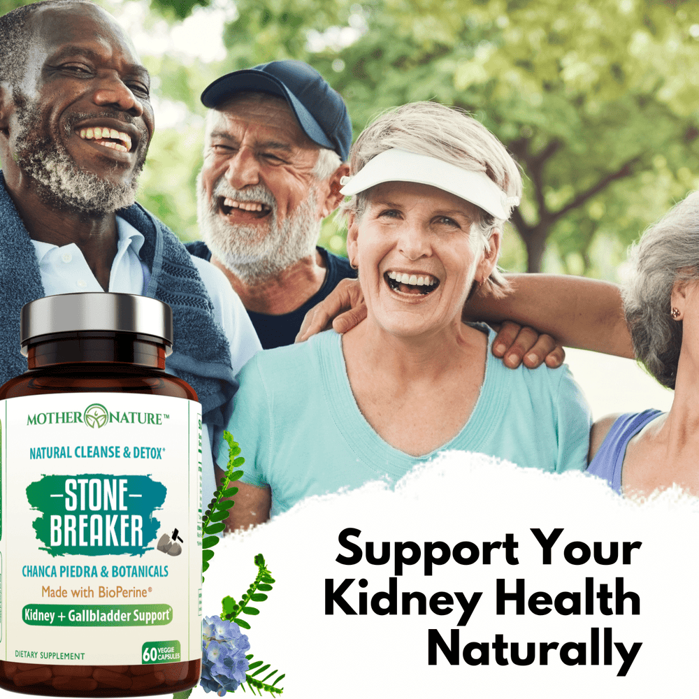 Stone Breaker Capsules packaging — vegan non-GMO gluten-free Made in USA
