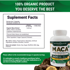 USDA Organic Maca Root Capsules