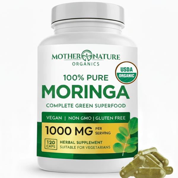 Organic Moringa Capsules (120 Count)