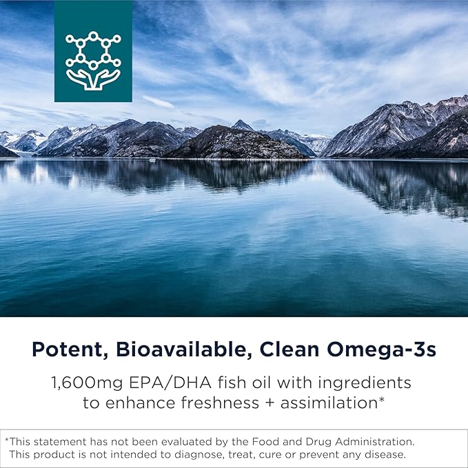 Fish Oil High Potency Omega-3 1:1 EPA DHA 800mg softgels — Mother Nature Organics