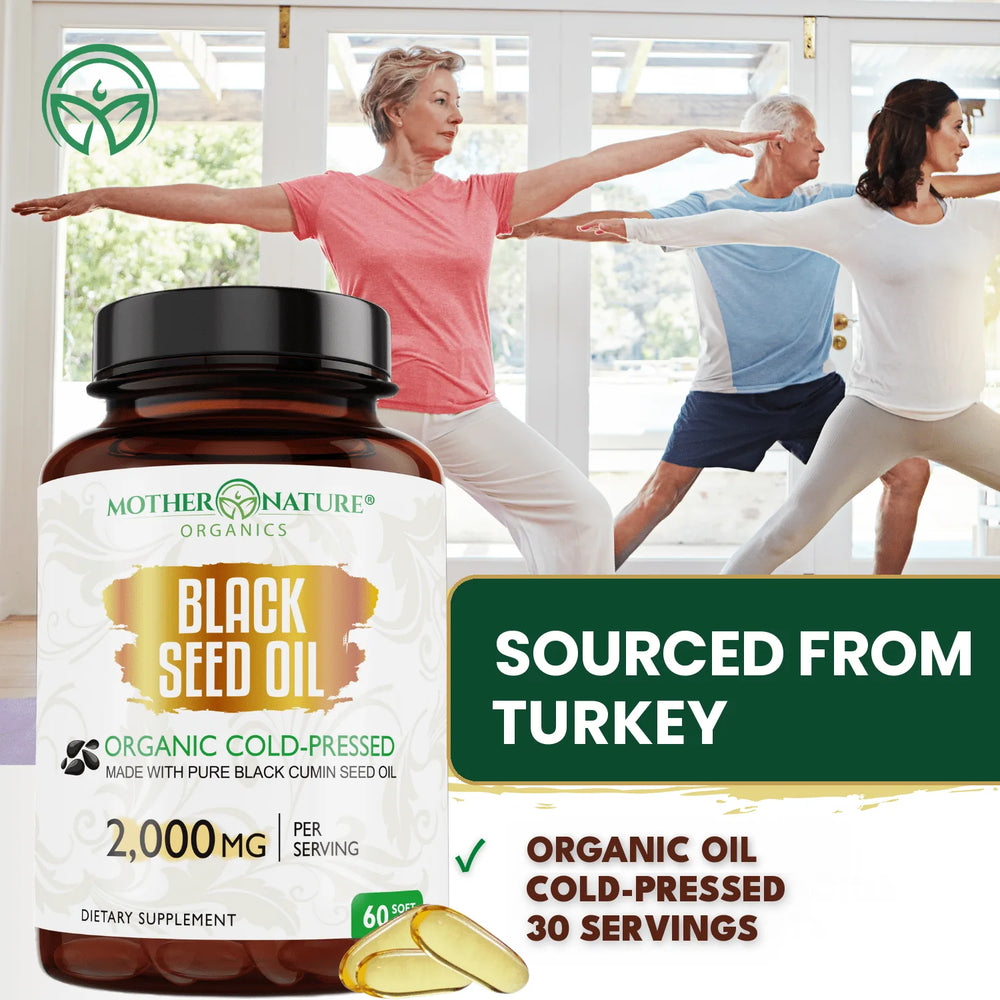 Group outdoors with Mother Nature Organics Black Seed Oil Capsules 2000 mg, sourced from Turkey