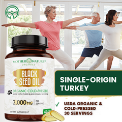 Group outdoors with Mother Nature Organics Black Seed Oil Capsules 2000 mg, single-origin from Turkey, USDA Organic