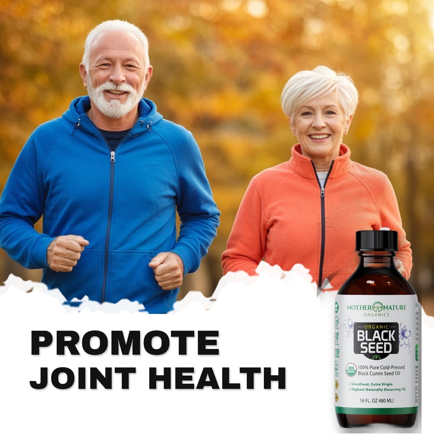Promote Joint Health — Organic Black Seed Oil 16 oz | Mother Nature Organics