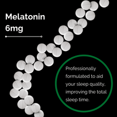 Melatonin 6 mg Slow Release Tablets | 60 Count
