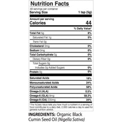 Black Seed Oil Nutrition Facts