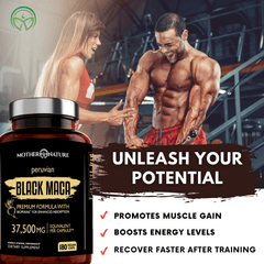 Black Maca Capsules 37,500 mg