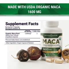 USDA Organic Maca Root Capsules